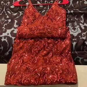 Sparkly Red Dress